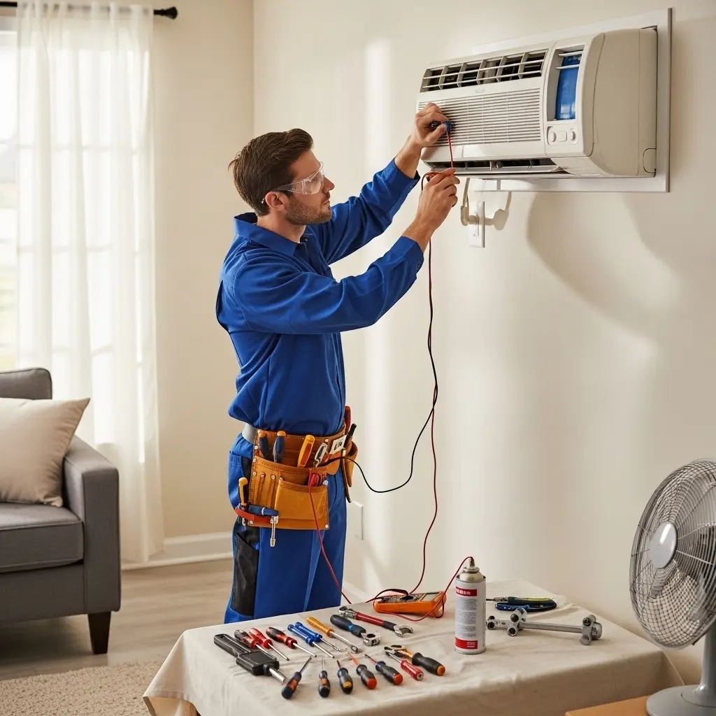 Saruhanlı Dominox Dominox klima gaz dolumu ve bakım – Enerji verimliliği artırıldı. - Teknik servis örneği